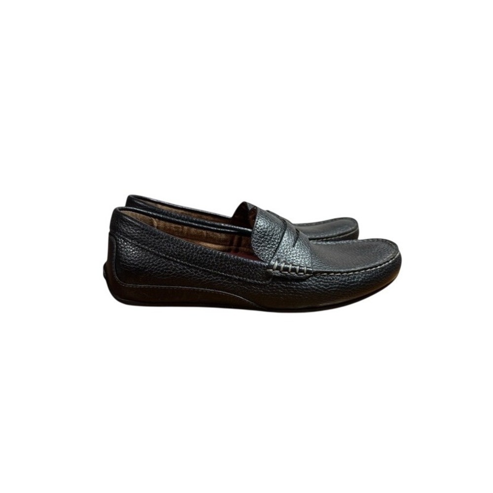 Florsheim Men's Leather Driver Black Driving Penny Loafer Slip-On Moc toe 10 M